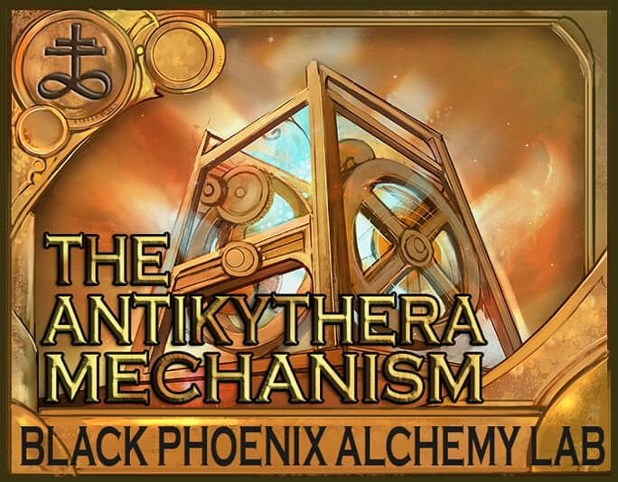 The Antikythera Mechanism Beard Oil Perfume Bottle