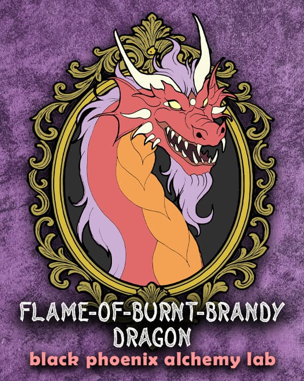 Flame-of-burnt-brandy Dragon Hair Gloss Perfume Bottle