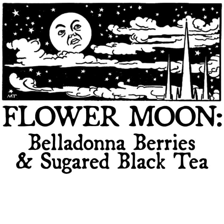 Flower Moon : Belladonna Berries and Sugared Black Tea Hair Gloss Perfume Bottle