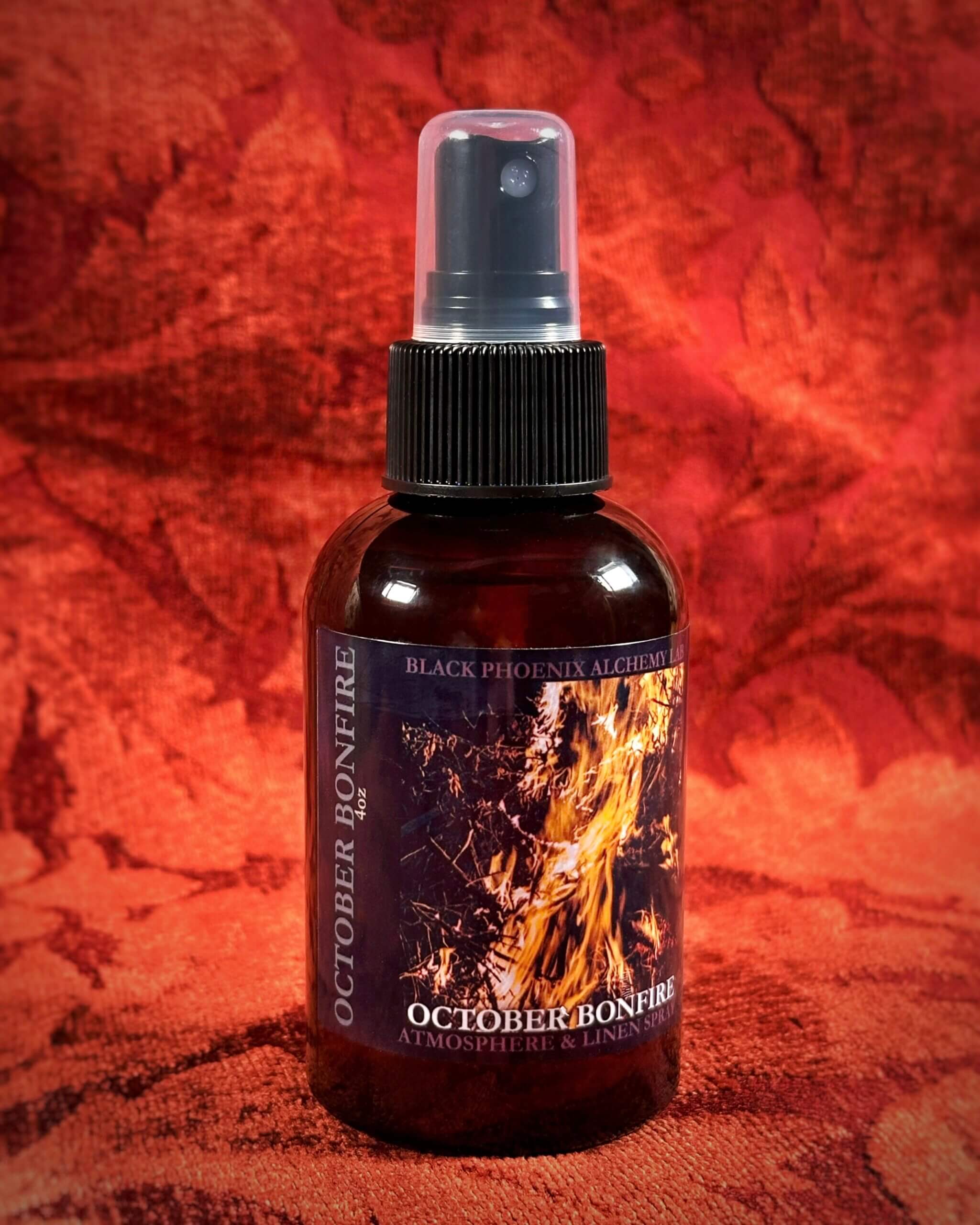October Bonfire Atmosphere & Linen Perfume Bottle