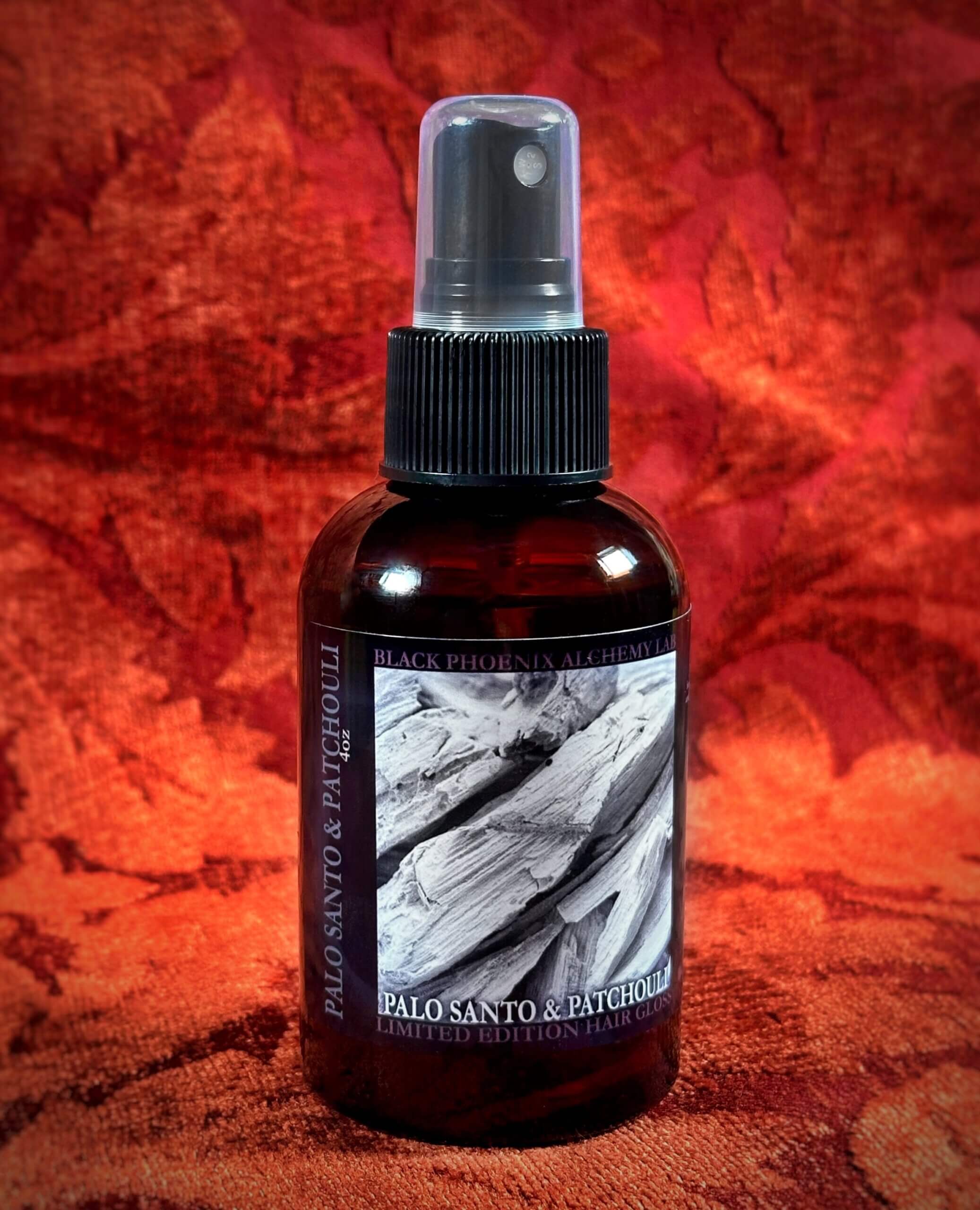 Palo Santo and Patchouli Hair Gloss Perfume Bottle