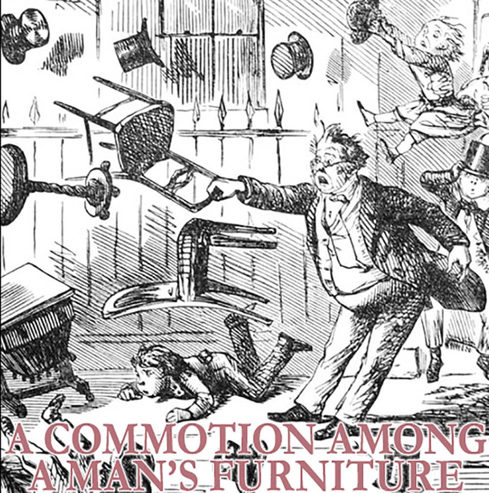 A Commotion Among a Mans Furniture Atmosphere Perfume Bottle