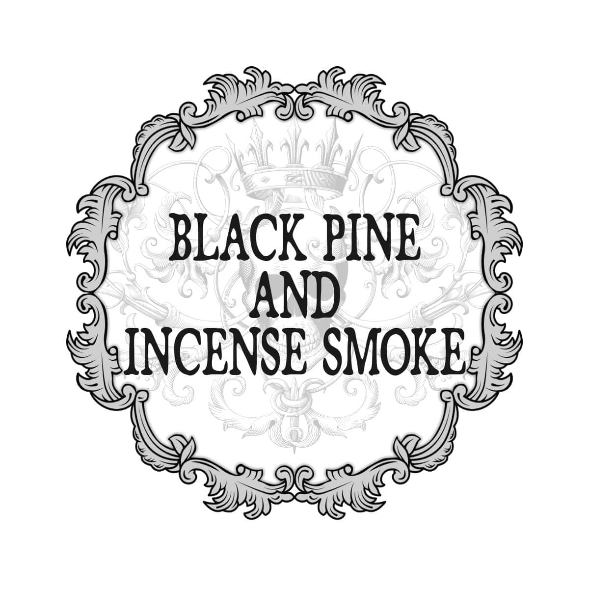 Black Pine and Incense Smoke Atmosphere Perfume Bottle