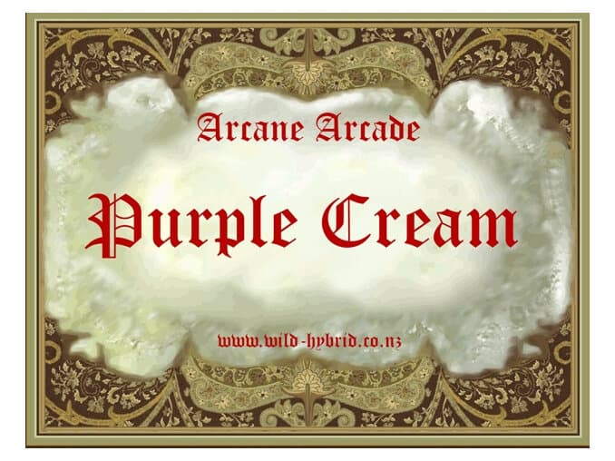 Purple Cream Perfume Bottle