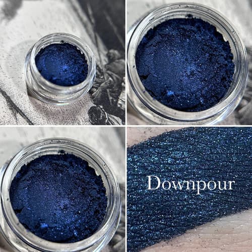 Downpour Shimmer Blue Eyeshadow by haunting hues