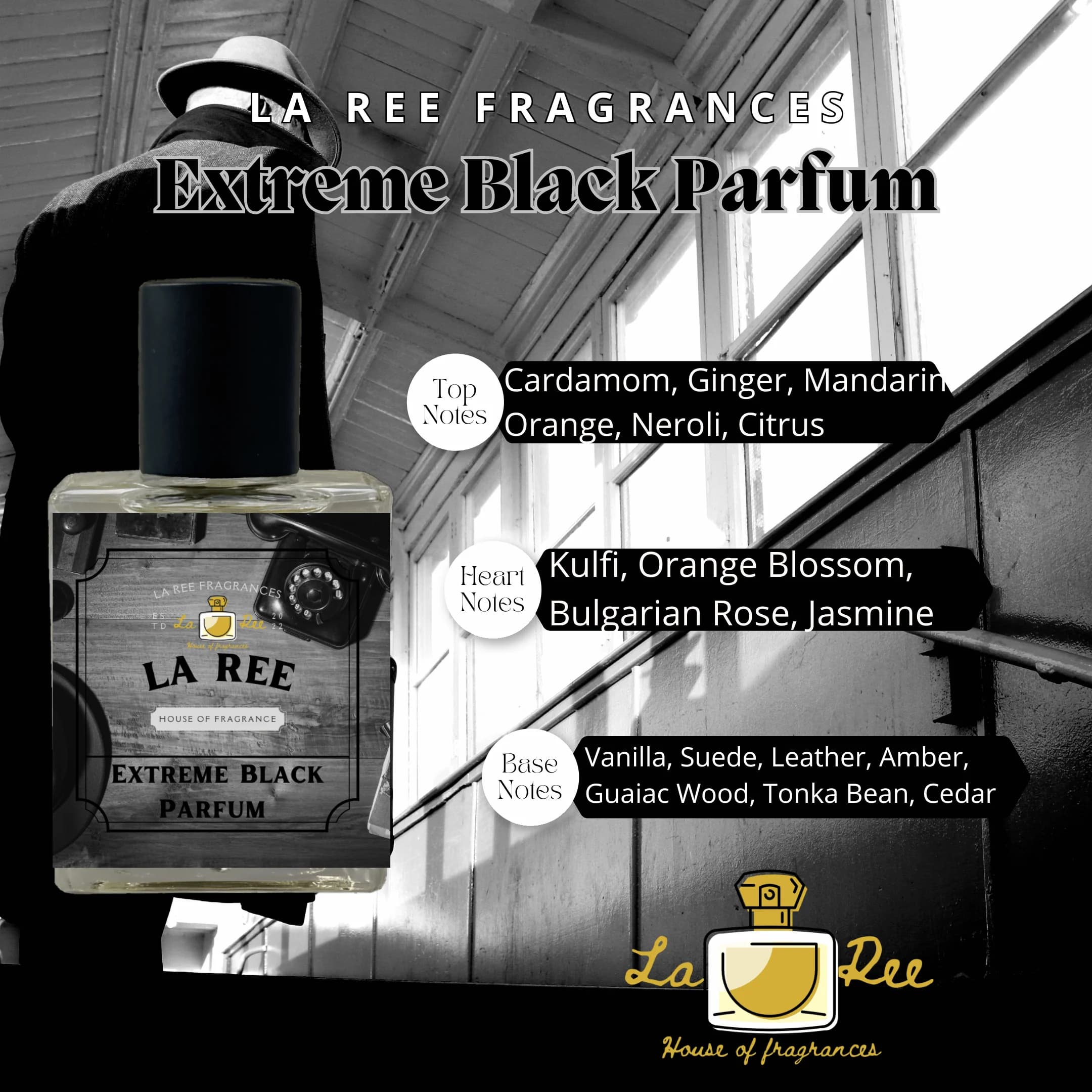 Extreme Black Parfum by La Ree Fragrances