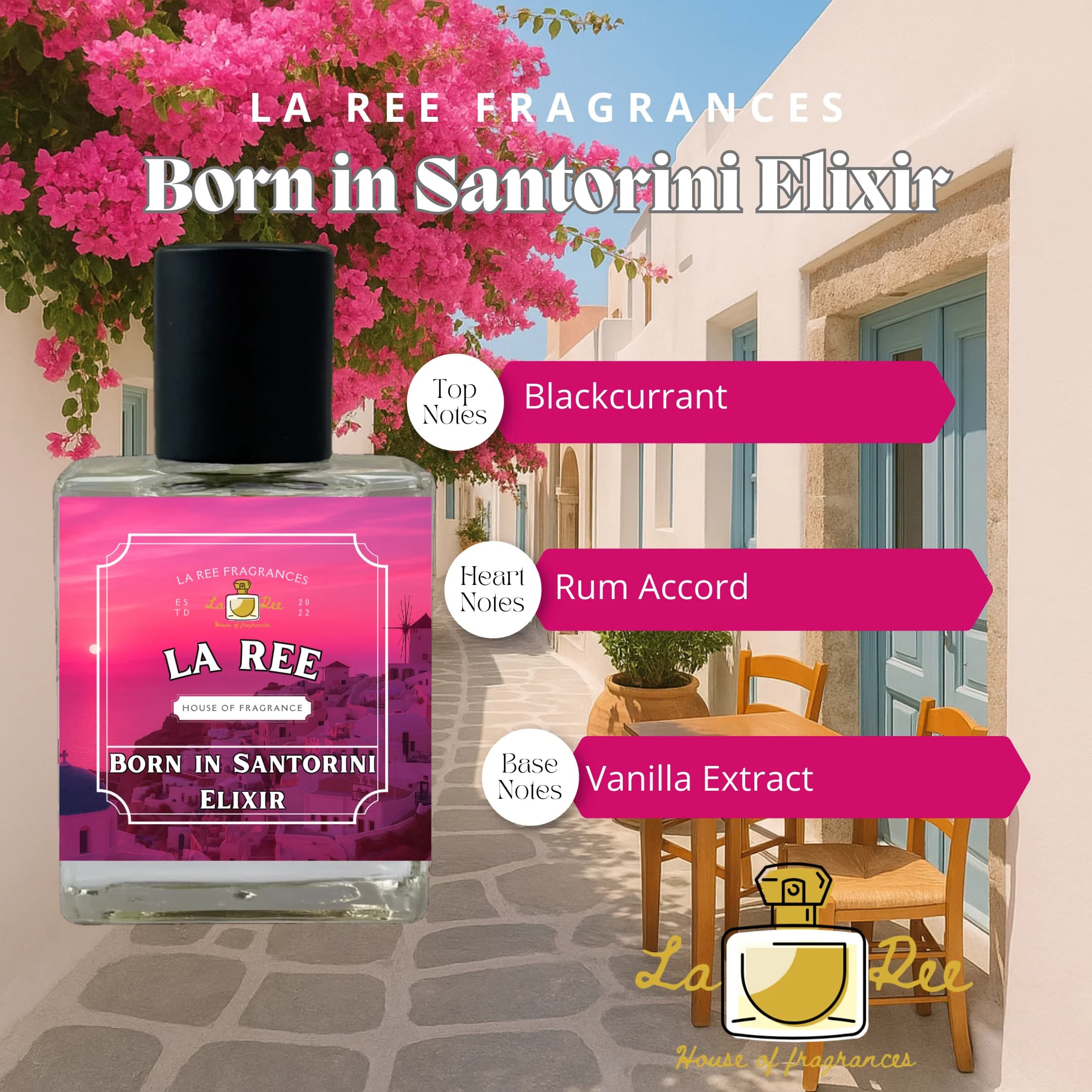 Born In Santorini Elixir by La Ree Fragrances