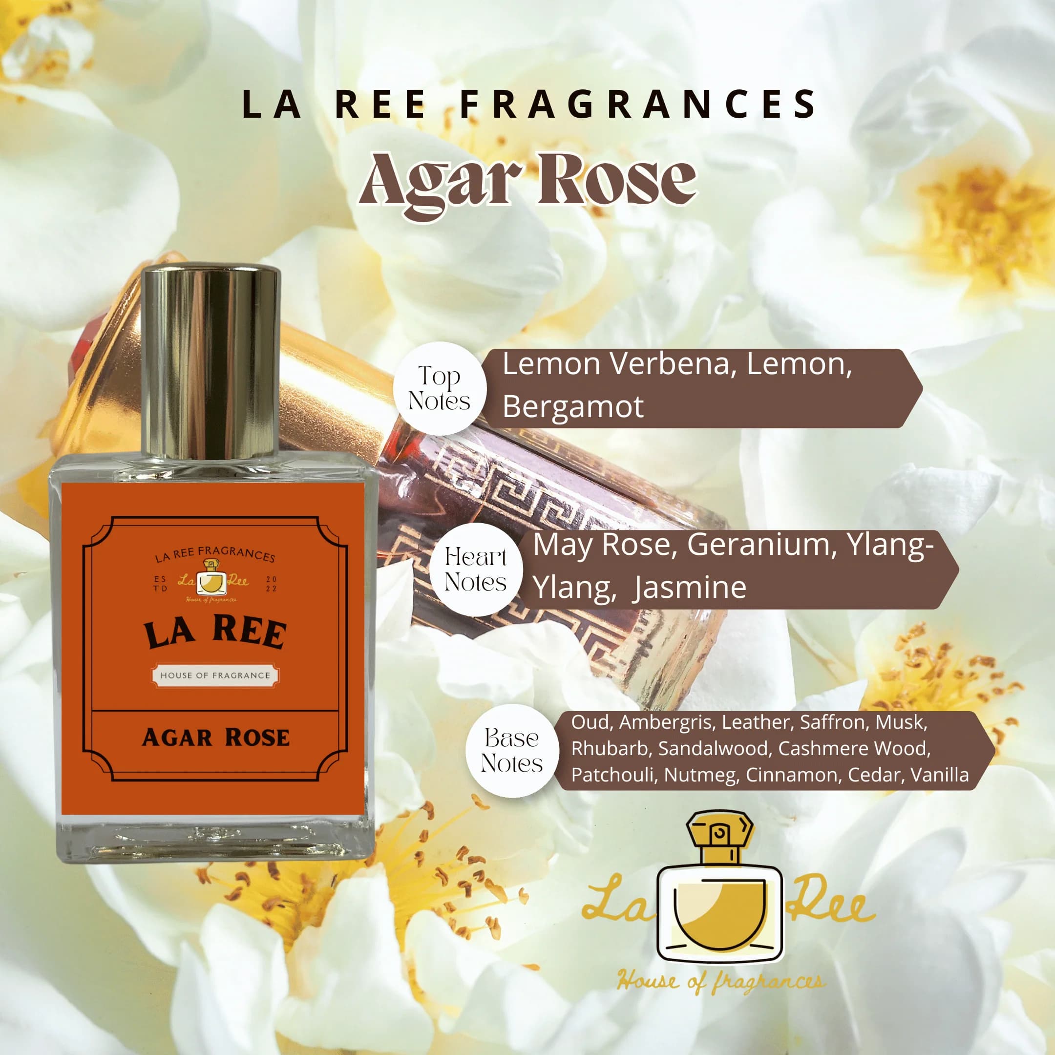 Agar Rose Perfume Bottle