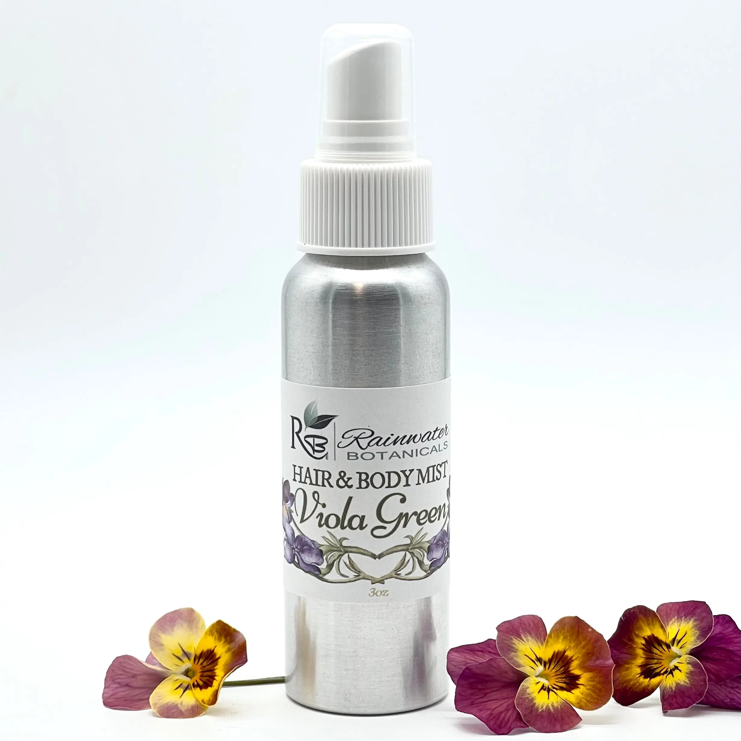 Viola Green Hair & Body Mist Perfume Bottle