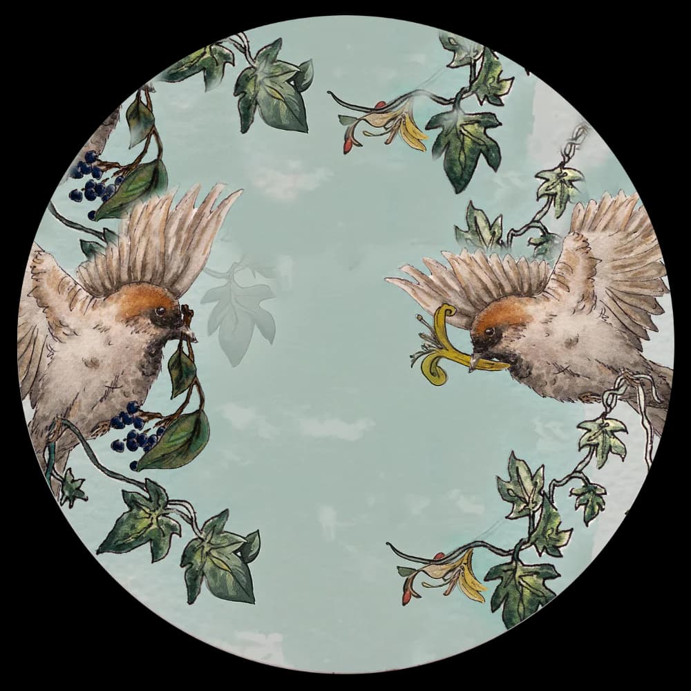 Two Sparrows Perfume Bottle
