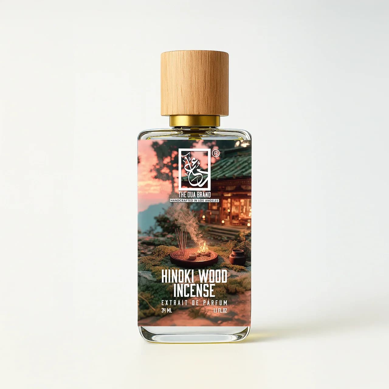 Hinoki Wood Incense Perfume Bottle