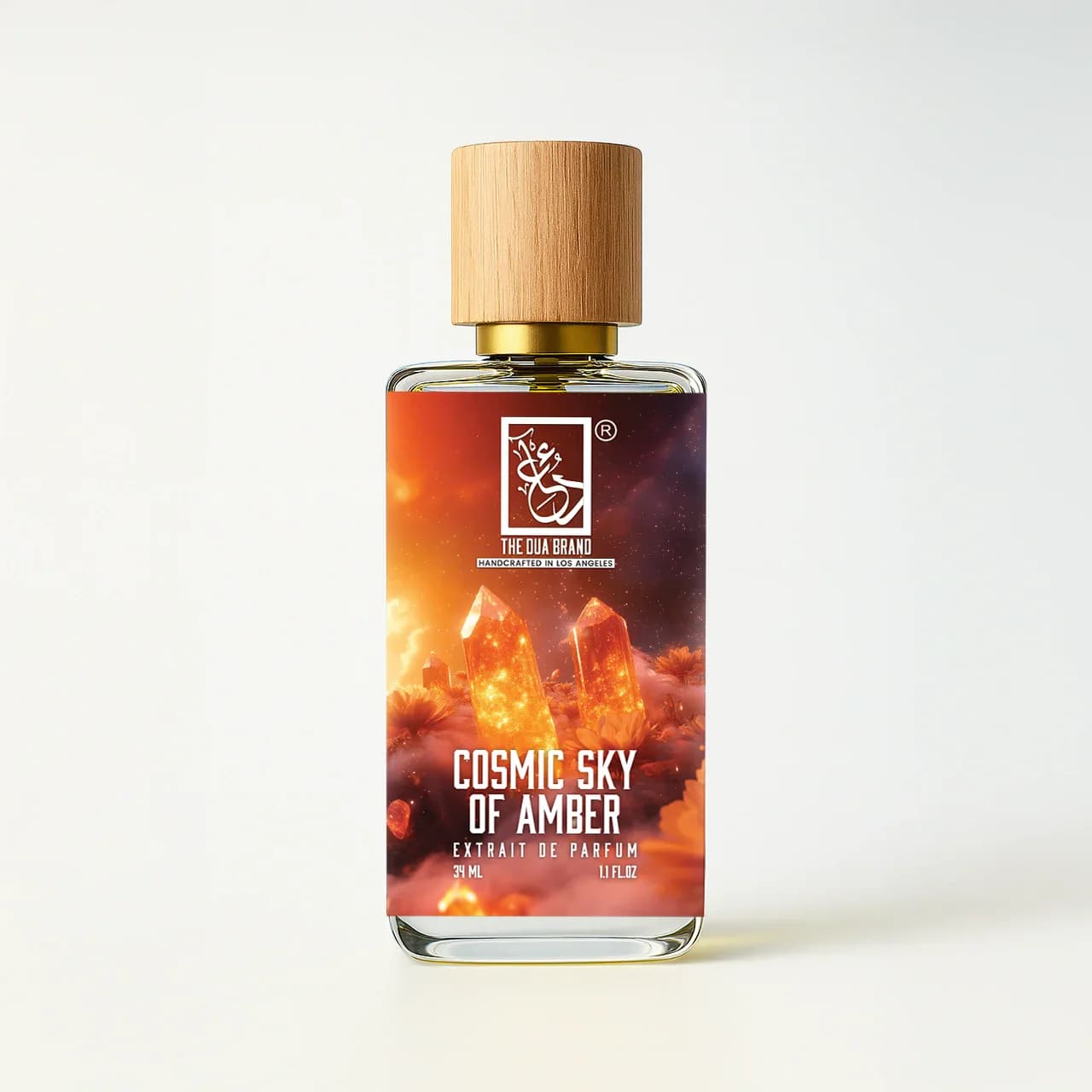Cosmic Sky Of Amber Perfume Bottle