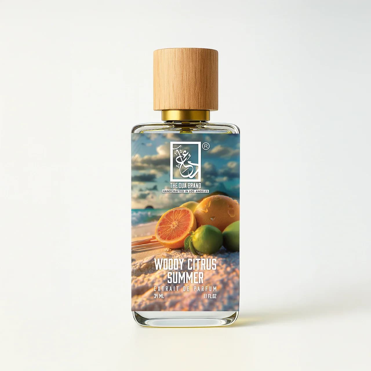 Woody Citrus Summer Perfume Bottle