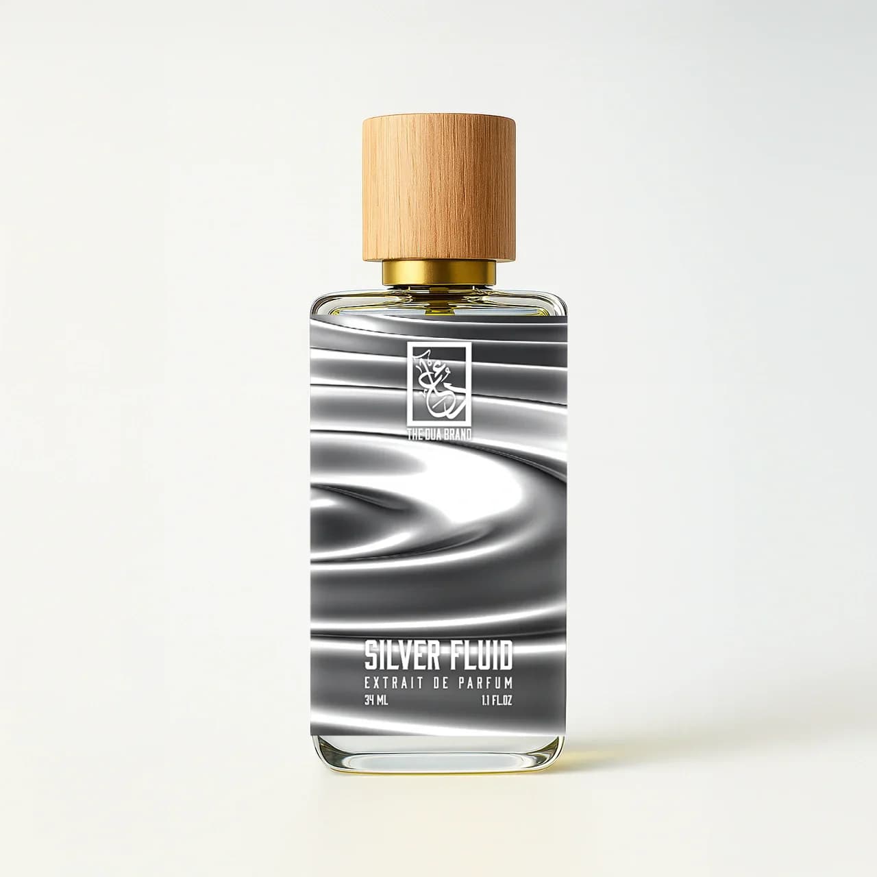 Silver Fluid Perfume Bottle