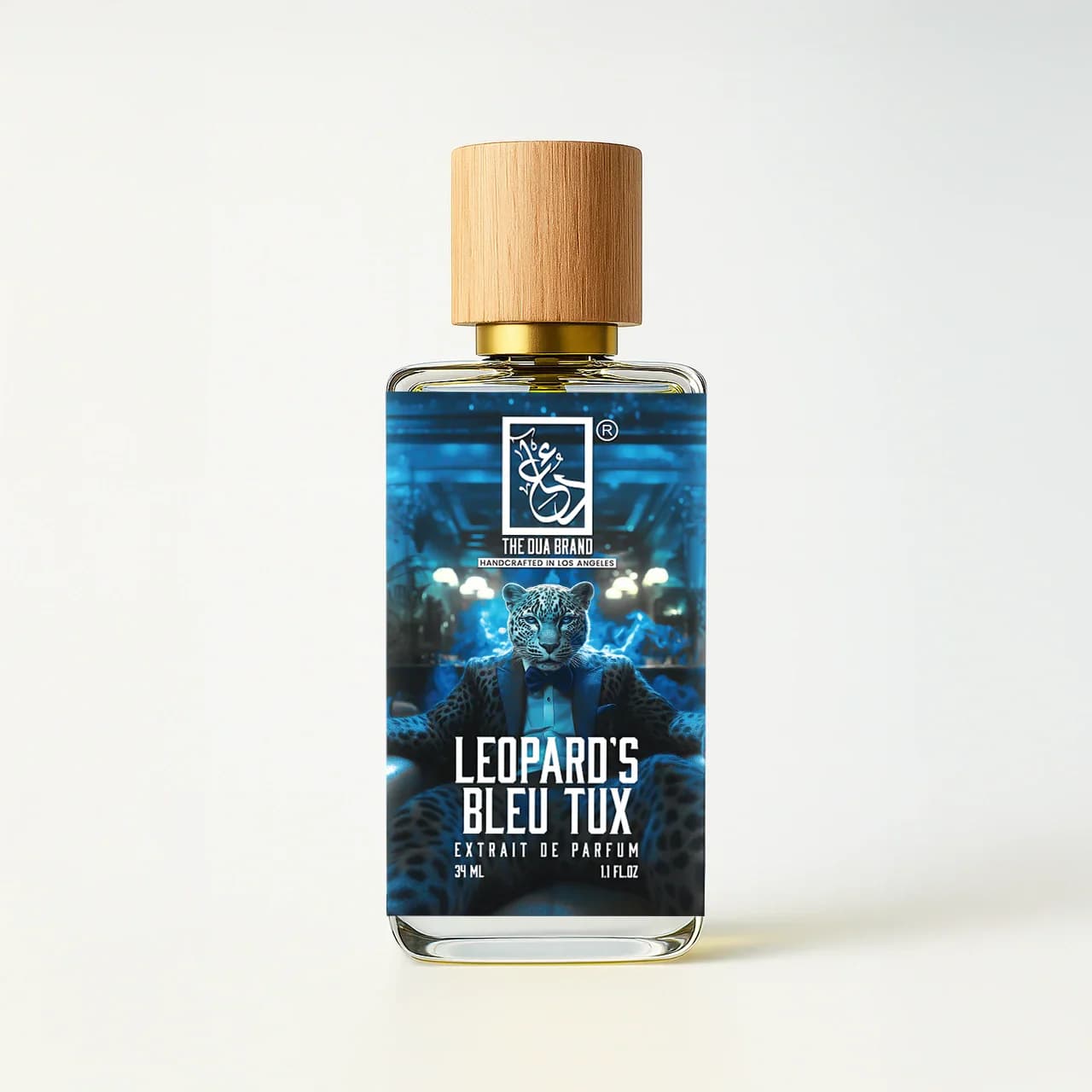 Leopard's Bleu Tux Perfume Bottle