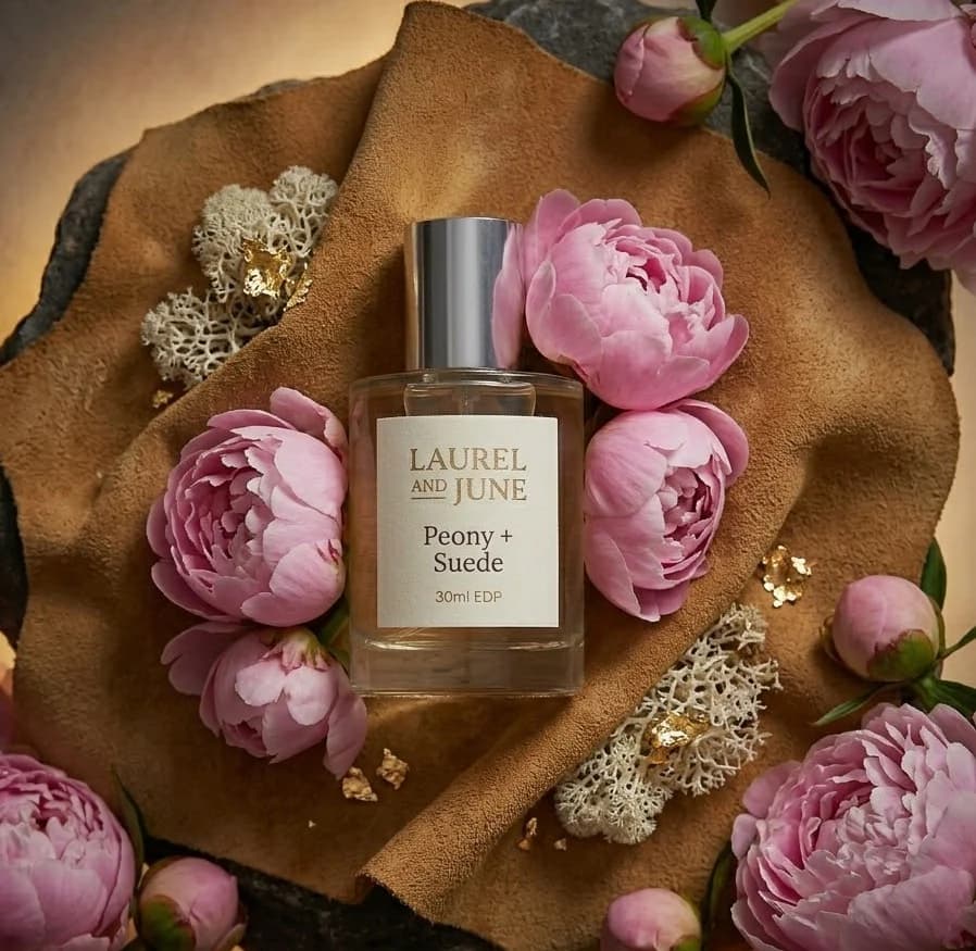 Peony + Suede Perfume Bottle